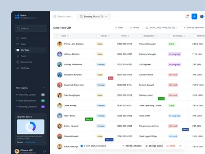 Customer Relationship Management (CRM) business chart crm customer customer relation management dashboard design system graph list managment product saas side bar space table ui uix ux visual design webapp