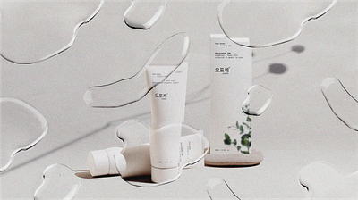 Opoke | brand identity & packaging design for Korean cosmetic beauty box brand identity branding care cosmetic cream face foam jar korean label logo lotion natural packaging design serum skin tube