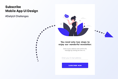 Daily UI 026/100 - Subscribe app branding design graphic design ui ux