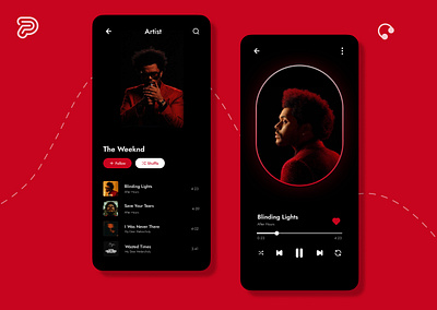 Music Player App 🎵 app app design colorful web design music app music artist player playlist song ui ui design uiux