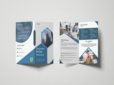 Corporate Bi-Fold Brochure Design business company corporate design graphic design official print