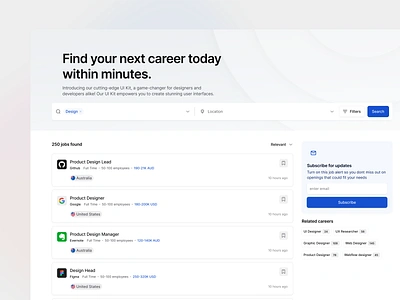 Stratis UI - Search UI app board career clean components design details interface job manage minimal search settings sidebar tag ui ui design ux ux design web