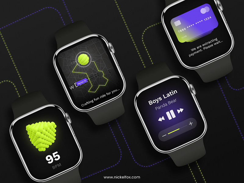 Apple: AI Watch UI Design 3d ai animation apple branding daily dark design fitness app graphic design illustration invoice logo mobile mobile app motion graphics music player order ui ux