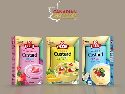 Custard Packaging brand branding celebration content creator cooking creation creative custard food foodie graphic design graphic designer indian layout designer logo design packaging packing pakistani professional designer sweet