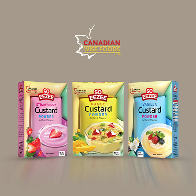 Custard Packaging brand branding celebration content creator cooking creation creative custard food foodie graphic design graphic designer indian layout designer logo design packaging packing pakistani professional designer sweet