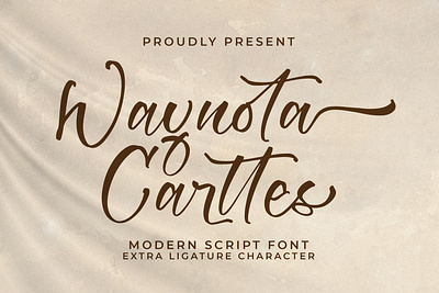 Waynota Carttes - Modern Script Font graphic