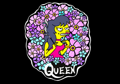 Queen Of The Harpies animation cartoon cartoon character digital drawing fanart graphic art graphic design illustration lowbrow art pop art queen royal tattoo art
