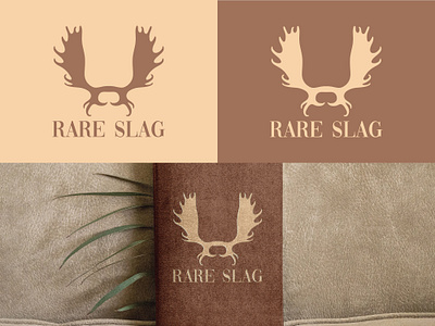 Premium Wooden and Leather Products Rare Slag Logo Design brand identity design brand logo branding company logo design graphic design illustration leather logo logo premium logo vector wooden product logo