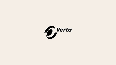 Verta logo black branding business company design eye geometric graphic design illustration logo logofolio modern portfolio rounded sale smooth sport technology vector vertex