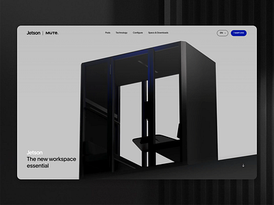 Jetson by Mute Hero 3dconfigurator 3dmodel animation design hero jetsonbymute minimalism owlsdepartment ui