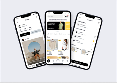 BOOSHOP clothes sell shop ui uikit ux