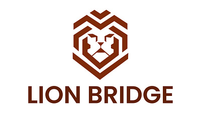 Lion Bridge logo branding design graphic design illustration lion lion bridge lion bridge logo lion logo logo logo design logo type logos luxury typography vector