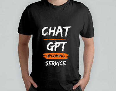 "Chat GPT Live Upcoming service" provide T-shirt Design". adobe illustrator adobe photoshop design illustration tshirt mockup