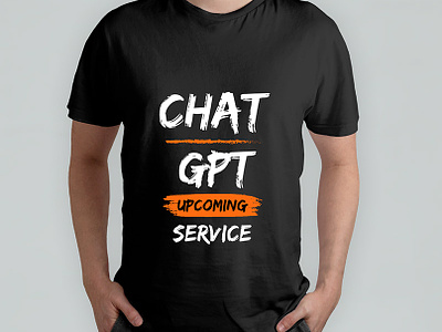 "Chat GPT Live Upcoming service" provide T-shirt Design". adobe illustrator adobe photoshop design illustration tshirt mockup