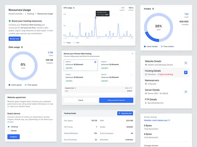 Components ✦ Craft UI Kit admin panel components dashboard dashboard ui designs website figma figma template graph hosting app hosting platform kit live webpage statistic ui component ui kit ui ux designs web app