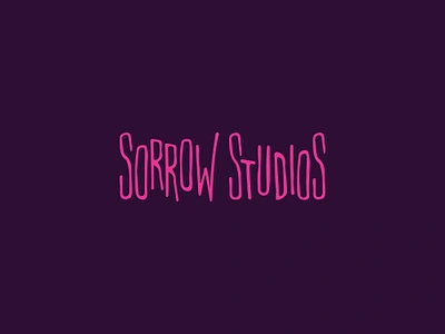 Sorrow Studios Logo brand clean cry design font gloomy icon identity logo mark pain sad sorrow studio symbol typeface typography weak wordmark