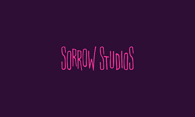 Sorrow Studios Logo brand clean cry design font gloomy icon identity logo mark pain sad sorrow studio symbol typeface typography weak wordmark