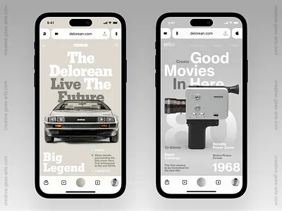 Browser dashboard design homepage interface ios iphone mobile news