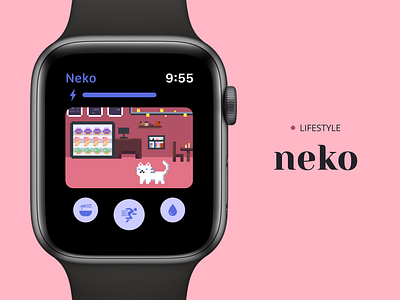 Neko: Virtual pet health tracker health tracker ux design virtual pet watchos