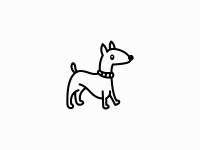 Bull Terrier Logo animal branding bull terrier cartoon design dog friend icon illustration k9 lines logo loyality mark mascot pup simple sports vector vet