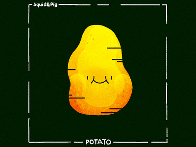 Potato - HARVEST ROOTS chibi cute illustration kawaii stickers vector