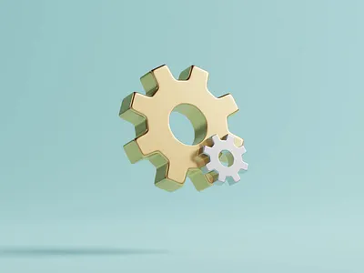 Animated Gears - 3d Icon 3d 3d design 3d icon animation blender blender3d gears graphic design icons illustration loop motion graphics render uiux