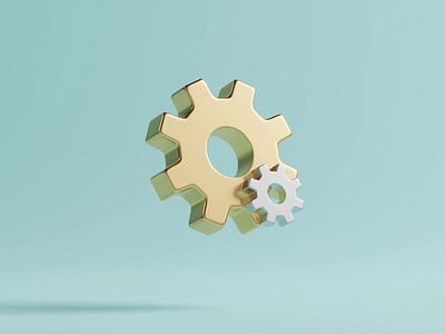 Animated Gears - 3d Icon 3d 3d design 3d icon animation blender blender3d gears graphic design icons illustration loop motion graphics render uiux