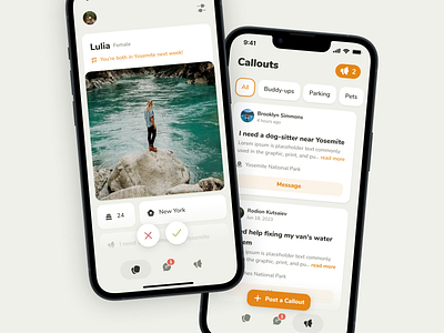 WanderWith: find and meet fellow travellers dating ios iphone app minimal mobile app outdoors social social app travel