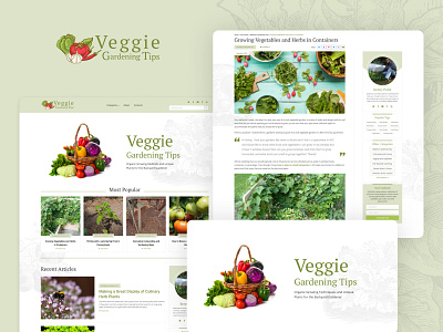 Blog Design blog design food health ui ux vegan veggie web website