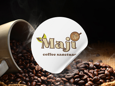 Experience the Mastery of Maji Coffee Sanctuary's Logo Design balance brand branding coffee coffeebranding coffeelogo coffeeshop design freshness graphic design logodesign sleektypography