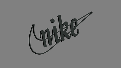 Nike - 1971 3d 3d design autodesk branding design inventor logo nike rendering