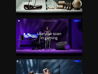 Metahero Subpages animation crypto interaction minimal scanning scroll subpages ui