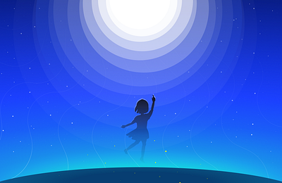 Take me to the moon 🌕 2d art design earth figma graphic design human illustration illustrator kid moon moon rainbow nature peace sketch sky space ui vector vector graphic