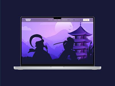 Samurai Shodown Landing Page landing page ui web design