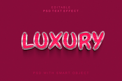 Luxury 3d text effect 3d font styles