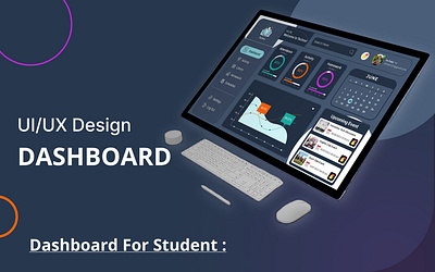 Dashboard For Student dashboard dashboarddesign design designer dribble figma portfolio ui uiux