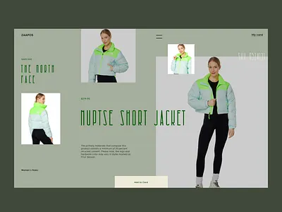 UI design / Card card design e commers shop ui