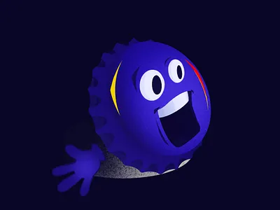 Timisoreana icon 2d beer blue brush cap design flag graphic design illustration mascot procreate