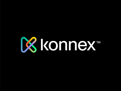 Konnex - Logo Design brand identity design branding clip connect creative letter mark creative logo fold identity k letteirng link logo monogram motion paperclip share typography