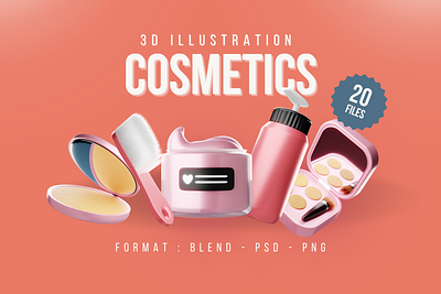 Cosmetic 3D Icon Pack 3d 3d cosmetics 3d icon ui