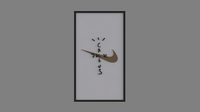 Nike x Cactus Jack 3d 3d design autodesk branding design illustration inventor logo nike rendering