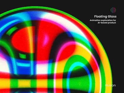 Illusion - Animation Exploration for AI based product 3d aftereffects animation branding design designer graphic design illustration logo motion graphics sphere typography vector