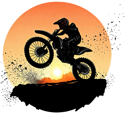 Dirth biking graphic design illustration vector
