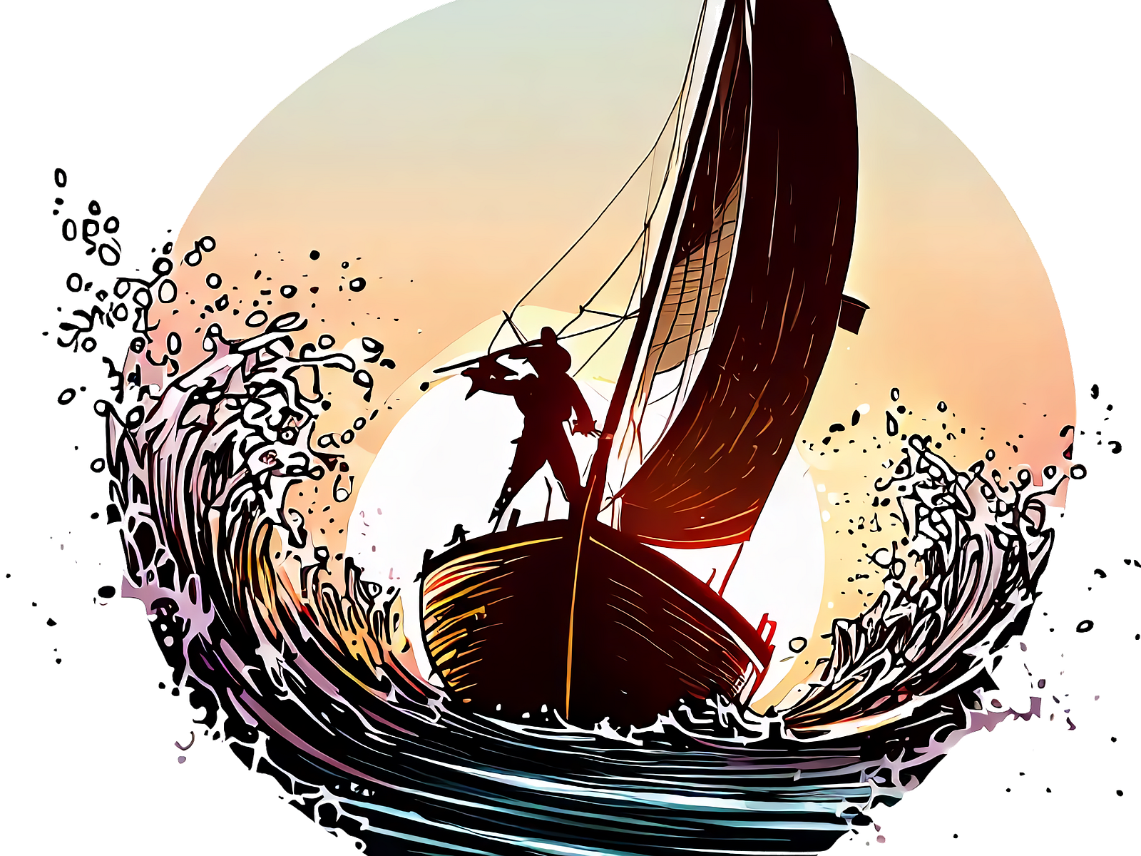 Sailing with the waves by Live with color on Dribbble