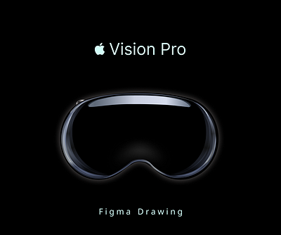 Apple Vision Pro - Figma Drawing apple branding drawing figma ui vision pro
