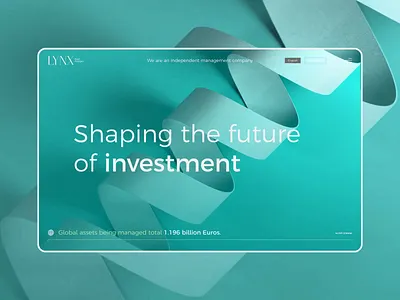 Lynx Asset Managers 3d animation assets design desktop development duall funds investment manager mobile motion graphics site ui ux webdesign website