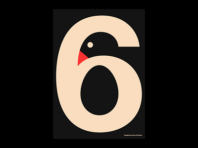 Number 6 Poster 2d adobe artwork design graphic graphic design graphics illustrator minimal photoshop portfolio poster poster design posters print text type typographic typography visual