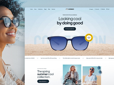 Hongo - Multipurpose Shopify Theme - Glasses Store creative design ecommerce fashion glasses jewellery multipurpose responsive shoes shopify shopping store sunglasses theme watch