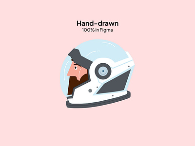 Astronaut design figma illustration vector