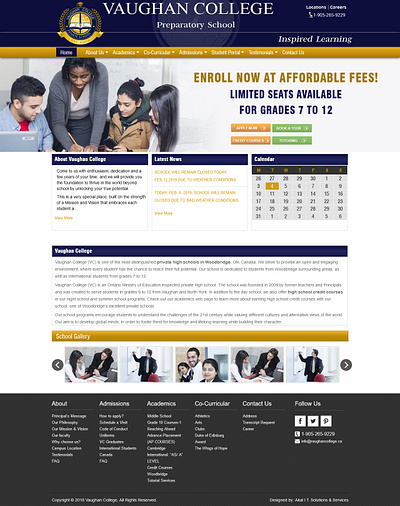 WordPress Website for an Educational Institution branding contact form 7 design google analytics javascript jquery landing page metaslider my sql nextgen gallery php seo plugins website development wordpres themes wordpress wordpress landing page